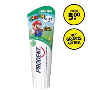 3 Prodent Mario tandenpasta of tandenborstel met Gratis Mario lunchbox voor €5 bij Kruidvat