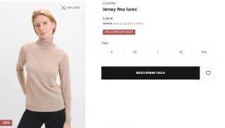 Jersey fino lurex Cortefiel para Mujer por 5.99€