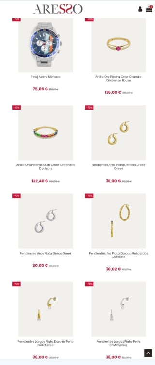 Hasta -70% de Descuento en Joyas.