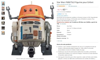 Figura con sonidos Star Wars Chatter Back Chopper por 60,13€
