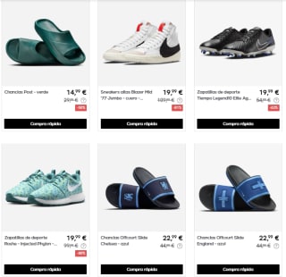 Ofertas Nike hasta 65% descuento en ropa y calzado