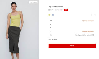 Top tirantes canalé para Mujer por 2.99€