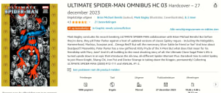 Ultimate Spider-Man Omnibus Vol. 3 hardcover voor €83,27 bij Amzon