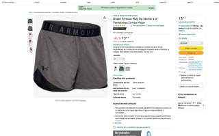 Pantalones Under Armour Play Up Shorts 3.0 Cortos Mujer por solo 13,97€