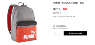 Mochila PUMA Phase por 8.99€