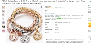 Pack x3 pulseras de mujer por 5.39€