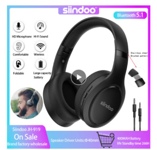 Siindoo,auriculares inalámbricos modelo JH-919 con Bluetooth, por 6,88€(Descuento bienvenida)