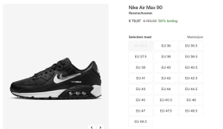 Sneakers Nike Air Max 90 "Grey Black Stencil" voor €79,97 bij Nike