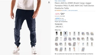 Jack & Jones Cargobroek Paul Flake voor €24,18 bij Amazon