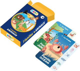 J.A.D.E - Spel van 7 Families over het Thema Dieren - Kaartspel voor €1,45 bij Amazon