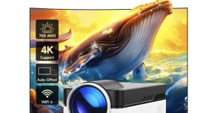 HY450 Android Proyector Portátil 1080P 4K WiFi y Bluetooth Enfoque Automático 700 ANSI Proyector por solo 69,99€