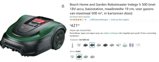 Bosch Indego S 500 Geautomatiseerde Robot Grasmaaier voor €421 bij Amazon