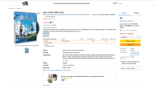 Your name Blu-ray por tan solo 8,50€