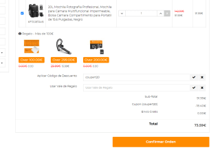 Mochila para cámara K&F Concept 20L con compartimento para portátil de 15-15,6" (todos los colores)20% de descuento, 73,59 €