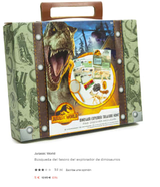 Búsqueda del tesoro del explorador de dinosaurios por 5€