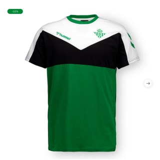 Camiseta Real Betis Retro Hummel Hombre por solo 14,98€
