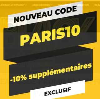Offre spéciale Black Friday : 10% de promotion additionnelle sur tout achat avec ce code