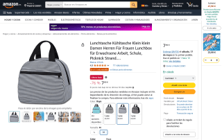 Bolsa porta alimentos UYLIA Color Raya capacidad 8 litros por 7,89€