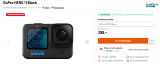 GoPro Actioncamera HERO 11 Black voor €399 bij Kamera Express