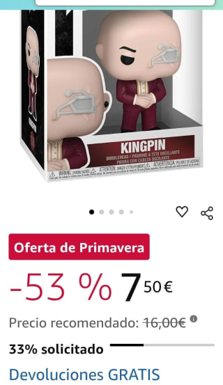 Funko Pop Echo Wilson Fisk Kingpin por 7,50€.
