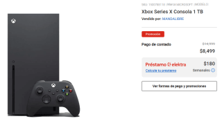 Xbox Series X 1TB por $7,224 en Elektra con PayPal
