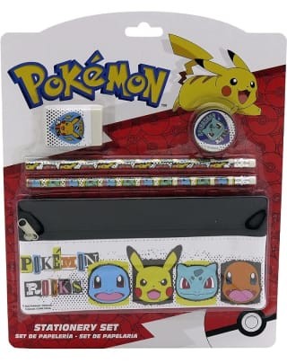 POKÉMON: Set de Papelería con Portatodo por 6,99€.