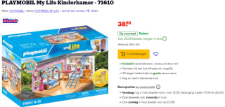 PLAYMOBIL My Life Kinderkamer - 71610 voor €38,89 bij Bol