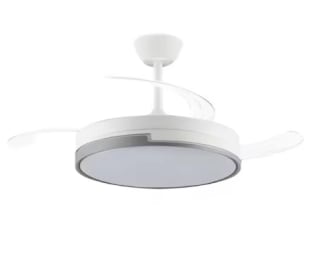 Akunadecor Ventilador de techo con motor DC modelo Plumax, Tecnologia Led 45W eficiente de 4400 Lumenes por 42,47€