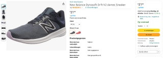 New Balance Dynasoft Drft V2 dames Sneaker voor €21