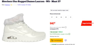 Skechers Uno Rugged Fall Air Natural wit of zwart vanaf €56,97 bij Bol