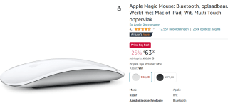 Apple Magic Mouse - voor €63 met Amazon Prime