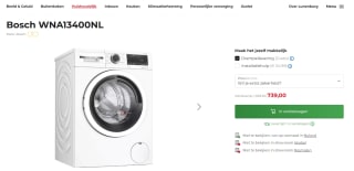 Bosch WNA13400NL - Serie 4 - Was-droogcombinatie voor €739 bij Lunenburg