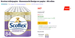 Scottex toiletpapier - Kussenzacht Design wc papier - 84 rollen- Voordeelverpakking voor €33,75 bij Bol