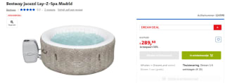 Bestway jacuzzi Madrid voor €289,50 bij Dreamland
