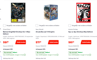 Tot 60% korting op diverse Comics van DC & Marvel en meer bij Bol