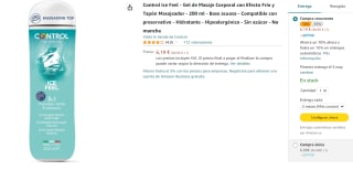 Gel de Masaje Ice Feel 200ml Control por 6.19€