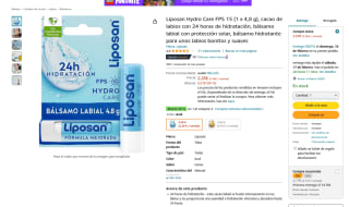 2 Bálsamos labial Liposan Hydro Care FPS 15 4,8g cacao por 3,19€