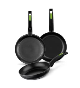Monix Green Set 3 Sartenes, Lote 18, 22 y 26 cm por 25,30€
