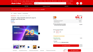 TV OLED 55" Philips por 789,36€