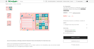 Recopilación Libro de Chocolatinas Mr Wonderful con Mensaje por 2,95€