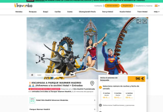 Entradas Parque Warner 2 Noches Hotel con desayuno buffet desde 95€ con Traventia PxPm2