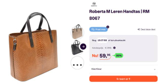 Roberta M Leren Handtas RM 8067 voor €59,95 bij iBood