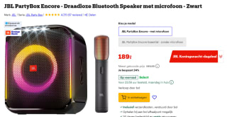 JBL PartyBox Encore - Draadloze Bluetooth Speaker met microfoon voor €189 bij Bol