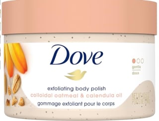 Dove Exfoliante corporal aceite de avena y caléndula 298 gr por $107 en Amazon