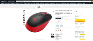 Mouse da Logitech M190 - R$ 54,38