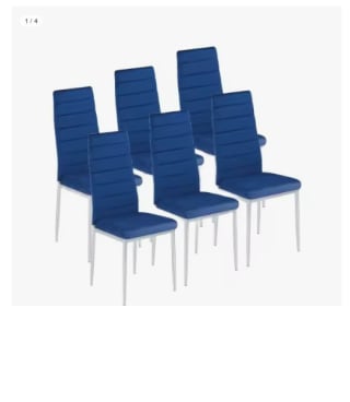 Pack 6 Sillas AVATAR X con patas metálicas cromadas.por 89.99€ (Cuenta Nueva 77.99€)