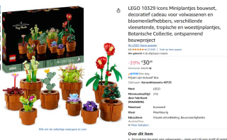 LEGO Icons Miniplantjes voor €30,49 via Amazon