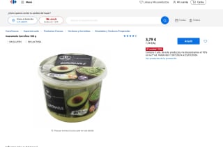 1KG Guacamole Carrefour por solo 4,93€