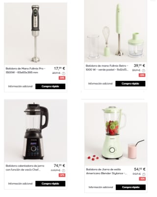Recopilacion de Freidoras de Aire y Batidoras de Vaso y Mano de la Marca Create con Hasta 54% de Descuento en Privalia