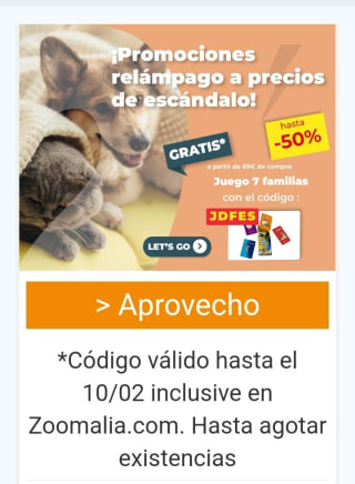 Hasta -50%+ Regalo con compra en Zoomalia.